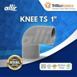 Fitting uPVC Trilliun Basic Knee TS 1" Sambungan Pipa Elbow Berkualitas Tinggi