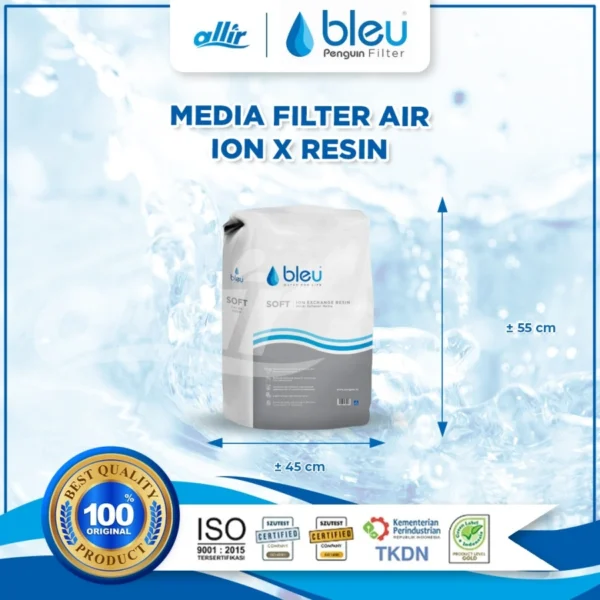 Penguin Bleu Media Filter Air Ion X Resin FM-ION25 – Tahan Lama, Bebas Kerak - Image 2