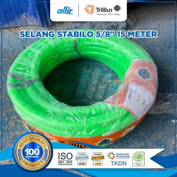 Selang Trilliun Stabilo 5/8" 15 Meter – Selang PVC Elastis & Multifungsi - Image 3