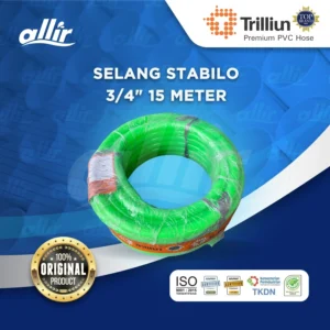 Selang Trilliun Stabilo 3/4" x 15 Meter – Warna Cerah, Lentur, Serbaguna