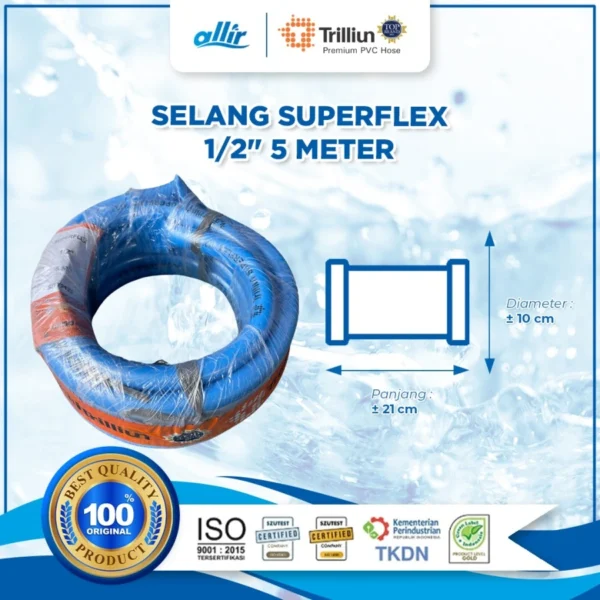 Selang Trilliun Superflex 1/2" x 5 Meter – Fleksibel, Kuat, dan Serbaguna - Image 3