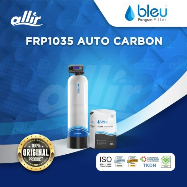 Penguin Bleu FRP1035 Auto Carbon - Penyaring Residu Kimia & Klorin