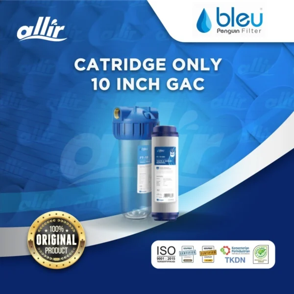 Penguin Cartridge Filter Air GAC 10 Inch FC-10-GAC – Penyaring Bau & Rasa, Filter Karbon Aktif