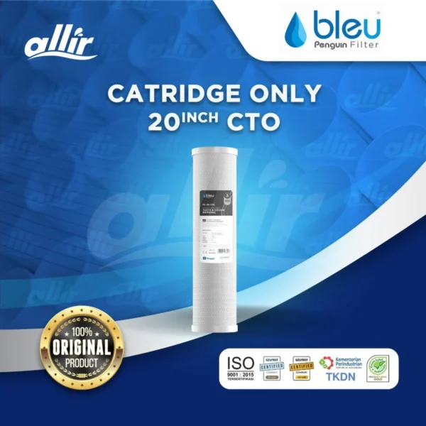 Penguin Cartridge 20" CTO | Kurangi Klorin, Bau & Warna Air
