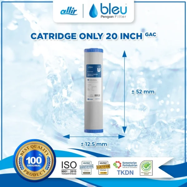 Penguin Cartridge 20" GAC | Saring Klorin & Zat Kimia dalam Air - Image 2