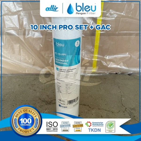 Filter Penguin 10" Pro Set GAC Granular Activated Carbon, Efektif & Mudah Dirawat - Image 2