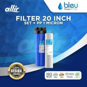 Penguin Filter 20 Inch SET + PP 1 Micron | Saring Debu, Pasir & Kotoran Hingga 1 Mikron