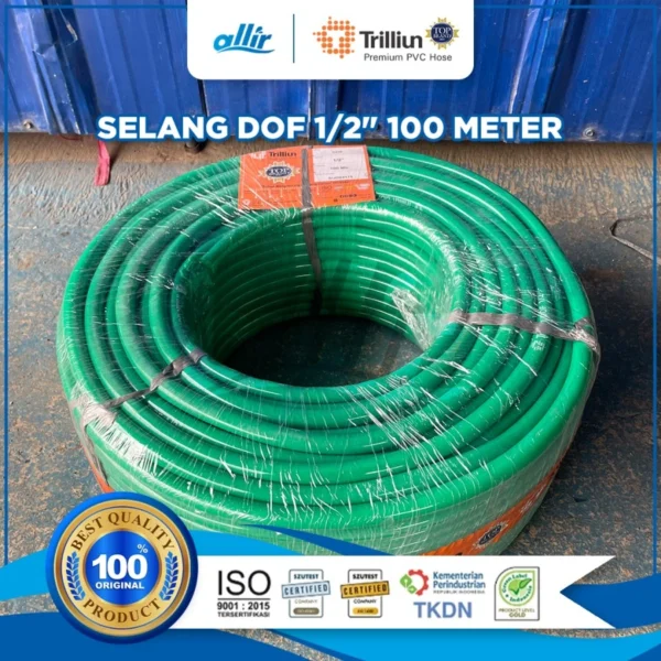 Selang PVC Trilliun Dof 1/2” x 100M, Multifungsi & Elastis - Image 4
