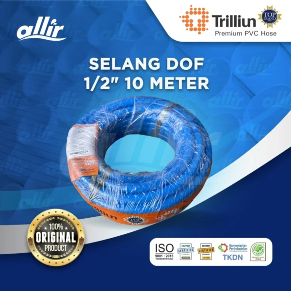 Selang Trilliun Dof 1/2" 10 Meter – Selang Air Fleksibel & Multifungsi PVC Murni