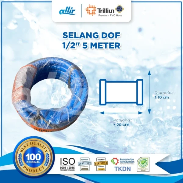 Selang Trilliun Biru Dof 1/2" 5 Meter – Fleksibel & Tahan Lama - Image 4