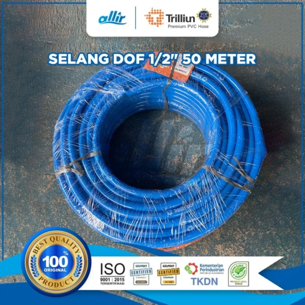 Selang Air PVC Trilliun Dof 1/2" 50 Meter, Fleksibel & Tahan Lama - Image 3