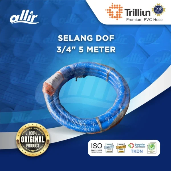 Selang Trilliun Biru Dof 3/4" 5 Meter – Fleksibel, Kuat, & Serbaguna