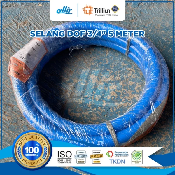Selang Trilliun Biru Dof 3/4" 5 Meter – Fleksibel, Kuat, & Serbaguna - Image 2