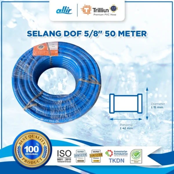 Selang Trilliun Dof 5/8" 50 Meter | Selang Air PVC Fleksibel & Tahan Lama - Image 3