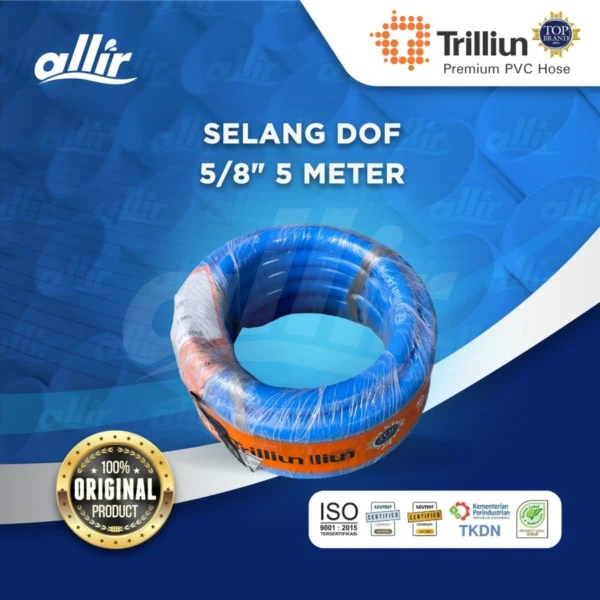 Selang Trilliun Biru Dof 5/8" 5 Meter – Selang PVC Multifungsi