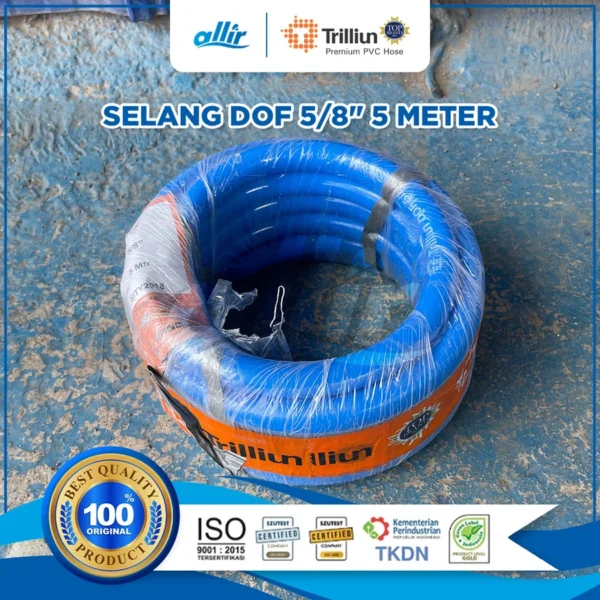 Selang Trilliun Biru Dof 5/8" 5 Meter – Selang PVC Multifungsi - Image 2