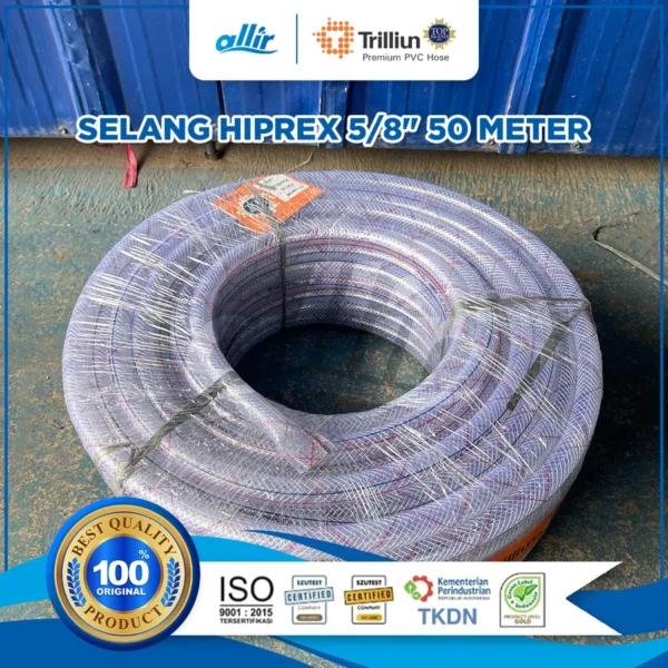Selang Air Trilliun Hiprex 5/8" 50M, Transparan, Fleksibel & Kuat - Image 4