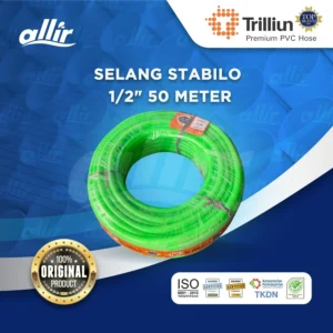Trilliun Stabilo 1/2" 50M, Selang PVC Premium, Kuat & Multifungsi