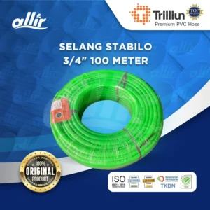Selang Air Trilliun Stabilo 3/4" 100M, Lembut, Elastis & Multifungsi