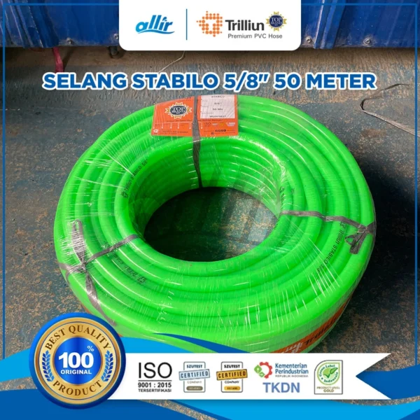 Selang Trilliun Stabilo 5/8" 50M, PVC Murni, Elastis & Tahan Lama - Image 4