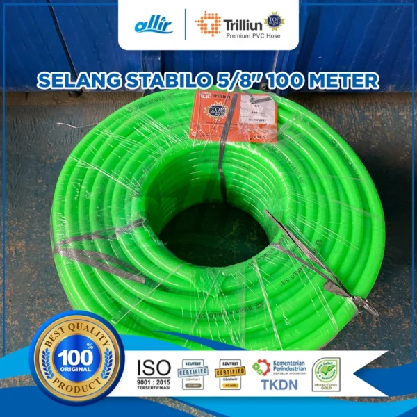 Selang Trilliun Stabilo 5/8" 100M, PVC Murni, Fleksibel & Tahan Lama - Image 4