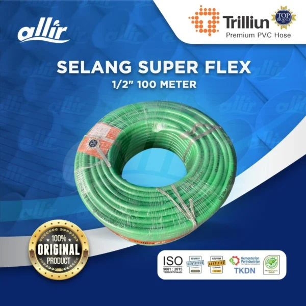 Selang Trilliun Super Flex 1/2" 100 Meter | Fleksibel, Kuat, dan Tahan Lama