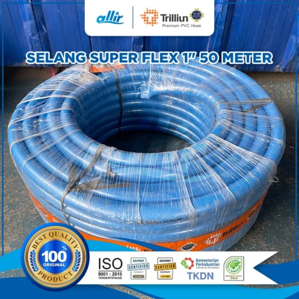 Selang Air Trilliun Superflex 1" 50M, Kuat, Elastis & Multifungsi - Image 2