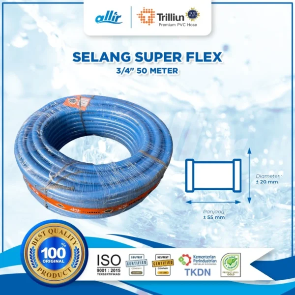 Selang Trilliun Super Flex 3/4" 50 Meter | Fleksibel & Tahan Lama - Image 2