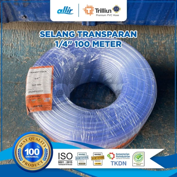 Selang Trilliun Transparan 1/4" 100 Meter | Fleksibel & Jernih - Image 2