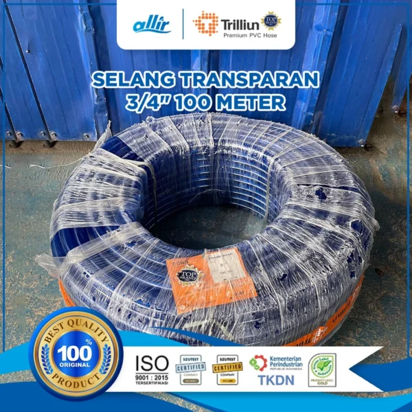 Selang Trilliun Transparan 3/4" 100 Meter – Fleksibel, Jernih, dan Tahan Lama - Image 2