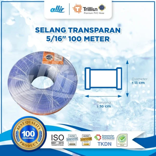 Selang Trilliun Transparan 5/16" 100 Meter – Jernih, Fleksibel, dan Tahan Lama - Image 4