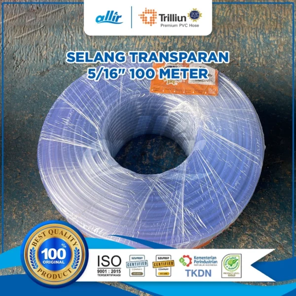 Selang Trilliun Transparan 5/16" 100 Meter – Jernih, Fleksibel, dan Tahan Lama - Image 2