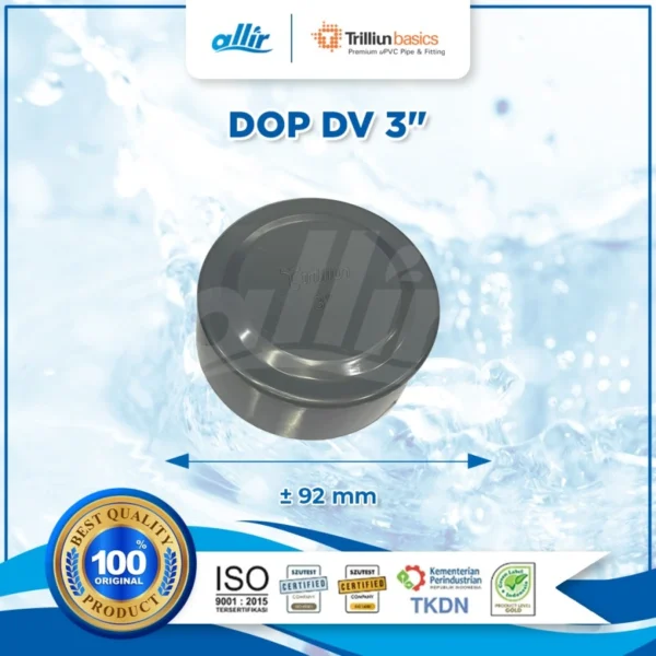 Trilliun Basic Dop DV 3", Fitting uPVC Ramah Lingkungan & Green Label - Image 3