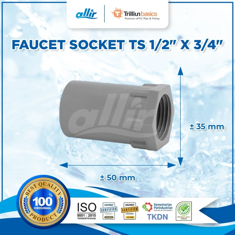 Trilliun Basic Faucet Socket TS 1-2 x 3-4 B