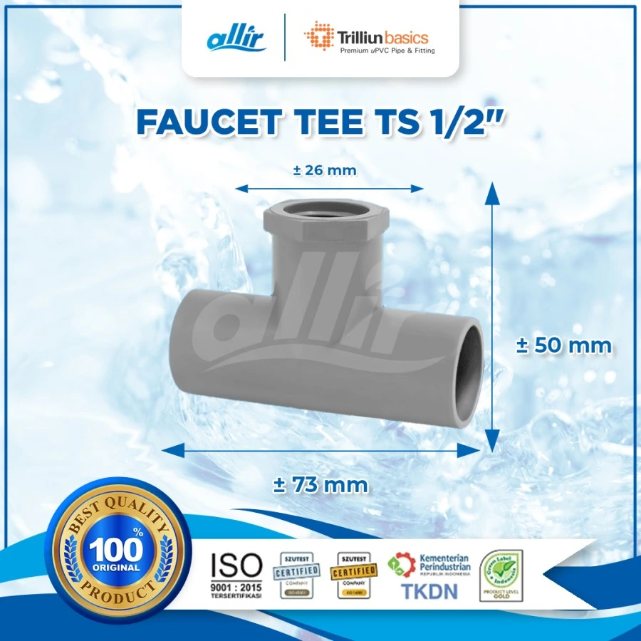 Trilliun Basic Faucet Tee TS 1-2 B