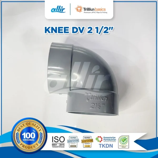 Fitting uPVC Trilliun Basic Knee DV 2 1/2" Sambungan Pipa Elbow Tahan Korosi & Berkualitas - Image 4