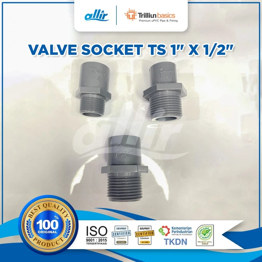 Trilliun Basic Valve Socket TS 1 x 1-2 c
