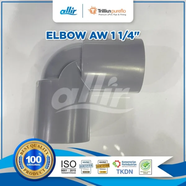 Fitting uPVC Trilliun Pureflo Elbow AW 1 1/4" Tahan Lama & Lead-Free - Image 2