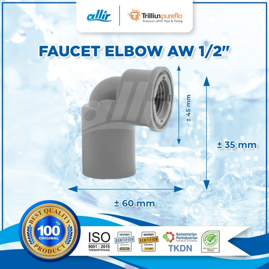 Trilliun Pureflo Faucet Elbow AW 1-2 B