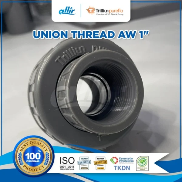 Trilliun Pureflo Union Thread AW 1" – Fitting uPVC Premium, Anti Korosi & Bebas Timbal - Image 4