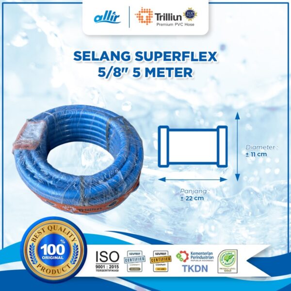 Selang Trilliun Superflex 5/8" x 5 Meter – Fleksibel, Kuat & Tahan Lama - Image 2