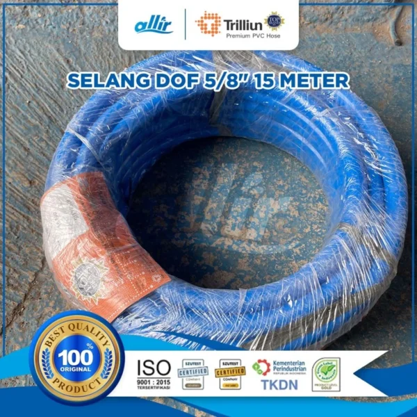 Selang Trilliun Dof 5/8" x 15 Meter – PVC Murni, Fleksibel & Tahan Lama - Image 3