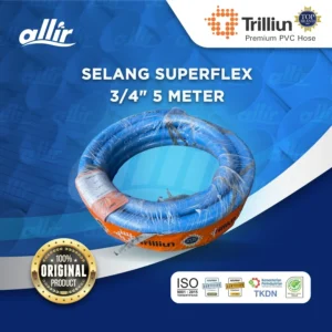 Selang Trilliun Superflex 3/4" x 5 Meter – Lentur, Tahan Lama, Serbaguna