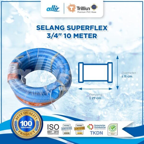 Selang Trilliun Superflex 3/4" 10 Meter – Selang PVC Multifungsi - Image 3