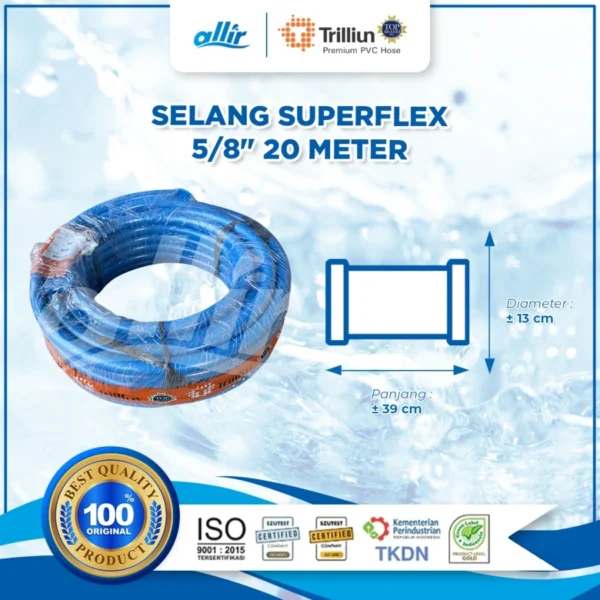 Selang Trilliun Superflex 5/8" 20 Meter – Selang PVC Multifungsi - Image 3
